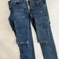 ۲عدذ شلوار لی نو استفاده نشده سایز ۳۸ تا ۴۰