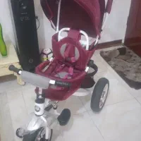 سه چرخه کودک مدل کالسکه ای BMW