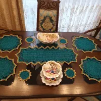 رومیزی قلاب بافی
