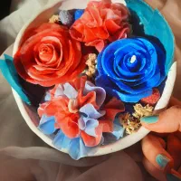 شمع های گل دستساز