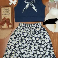 ست کراپ و دامن