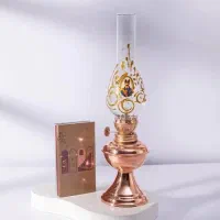 چراغ گردسوز مسی/تابلو مسی قلم کاری