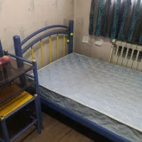 تخت تک نفره فلزی به همراه تشک