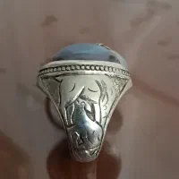 انگشتر نقره رخ سنگین