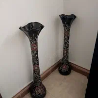یک جفت گلدان قدی