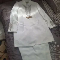 کت وشلوار وکفش سفید مجلسی
