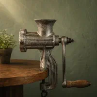 چرخ گوشت دستی آنتیک اصل چک‌اسلواکی