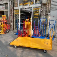 دو گاری چهار سه پله چرخ متوسط لوله بار دستی ۳۲ بر