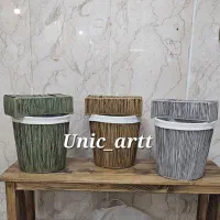 ست دستمال و سطل رافیا