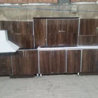 کابینت بدنه فلز درب ام دی اف همراه باسینک  وهود