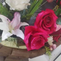 گلدون  قاب چوبی زیبا۷۰سانتی|گل مصنوعی|ورامین, |دیوار
