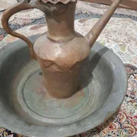 افتابه لگن و مجمع مسی آنتیک قدیمی