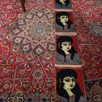 پشتی دستباف کردی قدیمی
