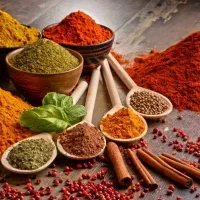 ادویه فله زردچوبه فلفل خاکشیر پودر کاکائو و...