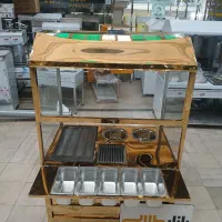 فر ساندویچی مرکب با ورق استیل طلایی و معمولی فلافل