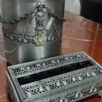 سطل زباله و جای دستمال کاغذی پیوتر