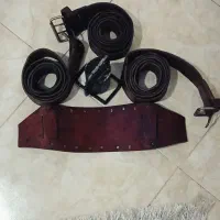 کمربند هیکلی چرم اصل بدون زدگی