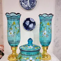 ست شمعدان و شکلات خوری نقاشی