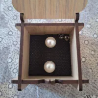 گوشواره نقره مروارید اصل