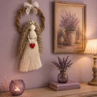 اویز فرشته مکرومه