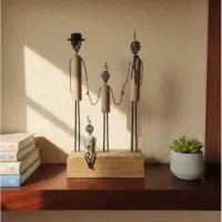 آدمک های چوبی دستساز خانواده