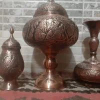 ظروف پذیرایی  مسی قلم انواع سماور
