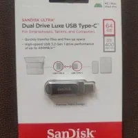 فلش ۶۴ گیگ سن دیسک ultra dual drive luxe