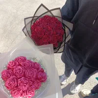 دسته گل روبانی