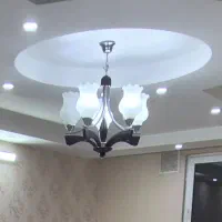 لوستر چوبی ۵ شعله