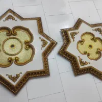گچبری  اماده مدل ستاره زیر لوستری