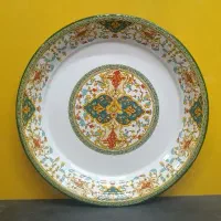 دیس یا سینی لعابی طرح زینتی