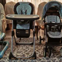 کالسکه و ست کامل وسایل نوزاد برند Graco اصل