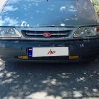 سواری پراید نقره ای
