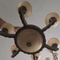 لوستر چوبی ۶ شاخه