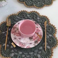 رومیزی ، رانر و زیر بشقابی در رنگ و طرح دلخواه شما