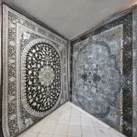 فرش۱۲متری ۷۰۰شانه ۲۵۵۰ تراکم اصل ترمه کرمان بافت