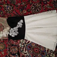 لباس مجلسی عروسکی نو داخل کاور، یک سوم قیمت