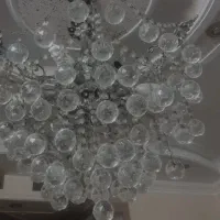 گوی شیشه ای لوستر وپرده
