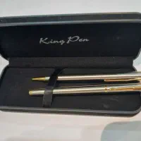 خودکار برند King Pen آکبند سِت دو عددی همراه قاب