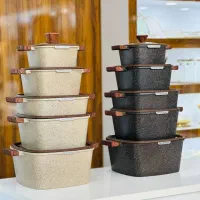 سرویس قابلمه مربع ۸پارچه زیو اصل ترکیه اکبند