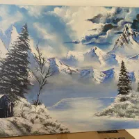 تابلو بوم طرح زمستون نو