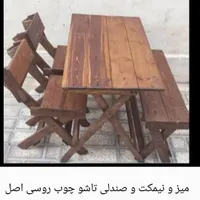 میز و صندلی ترمود میز چوبی ترموود نیمکت ترموود|صندلی و نیمکت|شیراز, دوکوهک|دیوار
