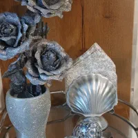 سینی کف آینه ای همراه با اکسسوری ها