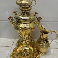 سرویس سماور ۵‌ پارچه برنجی