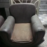 دو عدد مبل دسته چرم