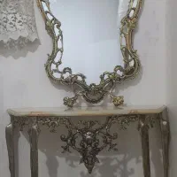آینه کنسول آنتیک برنزی