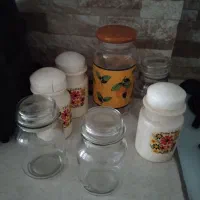 ظرف شیشه ای همه باهم ۵۰۰تومن
