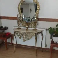 آیینه شمعدان برنز