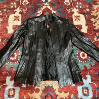 کت چرم طبیعی ماد چرم مغان دخترانه زنانه سایز M
