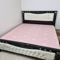 تخت خواب دونفره به همراه تشک طبی